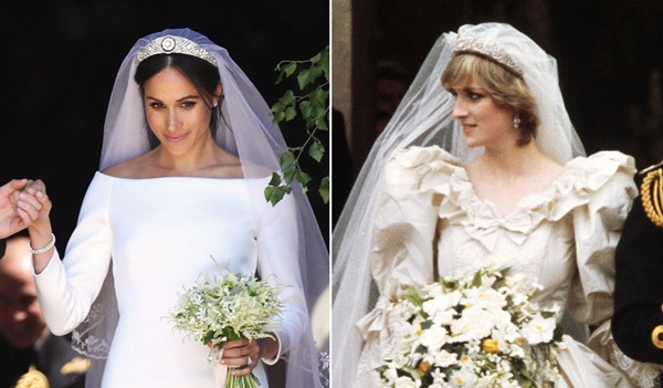 Diana và Meghan kết hôn ở lứa tuổi rất khác nhau. Ảnh: Royal Wedding Dresses. Meghan đã tạo ra nhiều điểm giống Công nương Diana, nhưng tại sao vẫn “không thể so sánh”? ảnh 2