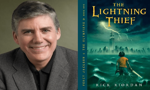 Rick Riordan và "đứa con cưng" của mình - Ảnh: Tổng hợp Tin vui cho fan “á thần”: Series phim về Percy Jackson sắp ra mắt trên kênh Disney+ ảnh 3