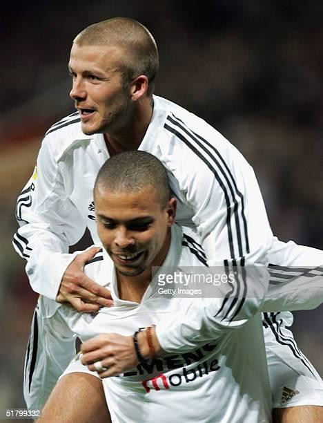 Beckham và Ronaldo từng khoác áo Real Madrid từ năm 2003 đến năm 2007. Ảnh: Getty. Beckham và Ronaldo từng khoác áo Real Madrid từ năm 2003 đến năm 2007. Ảnh: Getty.