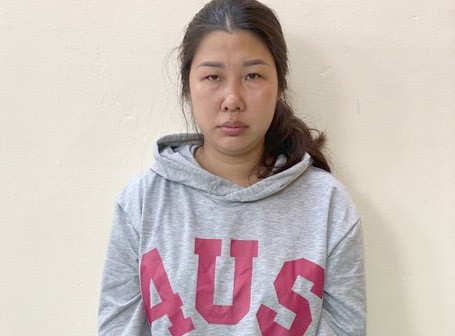 Bị can Nguyễn Thị Hương. Bị can Nguyễn Thị Hương.