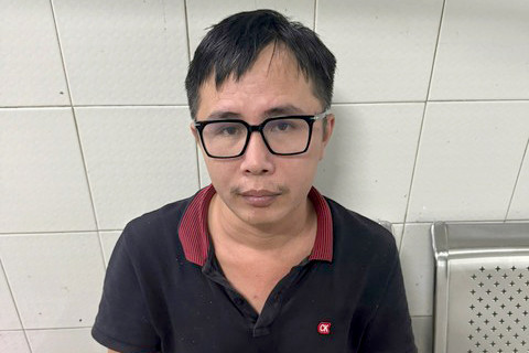 Bị can Nguyễn Văn Cường. Ảnh: C.A.