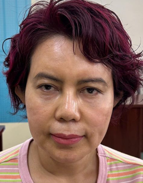 Bà Huệ tại cơ quan công an. Ảnh: C.A. Bà Huệ tại cơ quan công an. Ảnh: C.A.