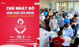 Hơn 5.000 sinh viên các trường đại học tại TP.HCM sẽ tham gia Chủ Nhật Đỏ 2026