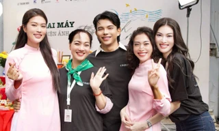 Hoa hậu Thiên Ân đóng phim mới cùng dàn diễn viên "Tử Chiến Trên Không"