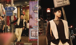 HIEUTHUHAI gây sốt với visual "chất liệu bạn trai" tại đường phố Bangkok