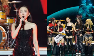 Làn Sóng Xanh 2025: Tóc Tiên kết hợp dàn Em Xinh trong màn trình diễn cực "vuýp"