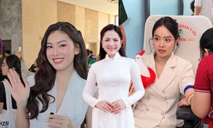 Duyên Quỳnh, Hoa hậu Thanh Thủy lan tỏa năng lượng tích cực tại Chủ Nhật Đỏ 2026