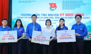 Hơn 500 triệu đồng công trình thanh niên tiếp sức vùng biên Mẫu Sơn