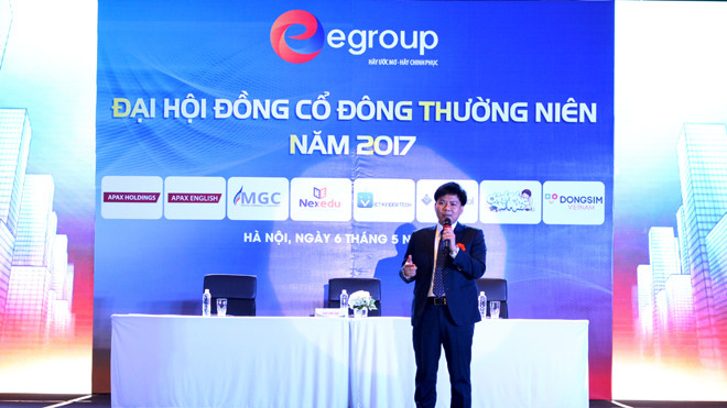 Hệ sinh thái giáo dục ứng dụng công nghệ là mục tiêu chiến lược của Egroup trong năm 2017