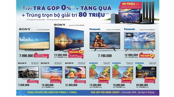 Tháng 5 mua Tivi tại Điện máy Xanh, đếm quà mỏi tay