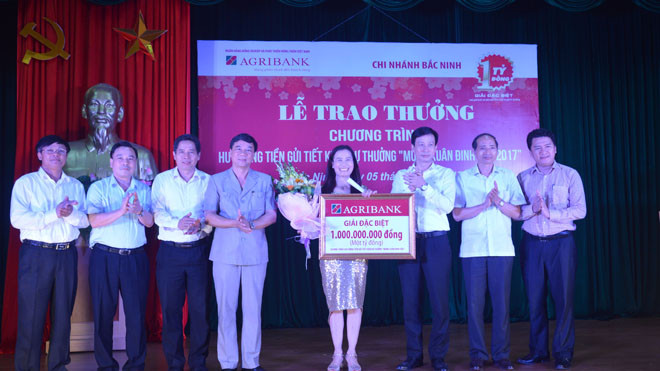Agribank trao Giải đặc biệt 1 tỷ đồng lần thứ hai 