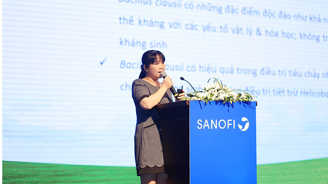 TS. BS. Nguyễn Thị Việt Hà – Trưởng Khoa Tiêu Hóa – BV Nhi Trung Ương Hà Nội, Phó Chủ nhiệm Bộ môn Nhi, Đại học Y Hà Nội chia sẻ tại hội nghị