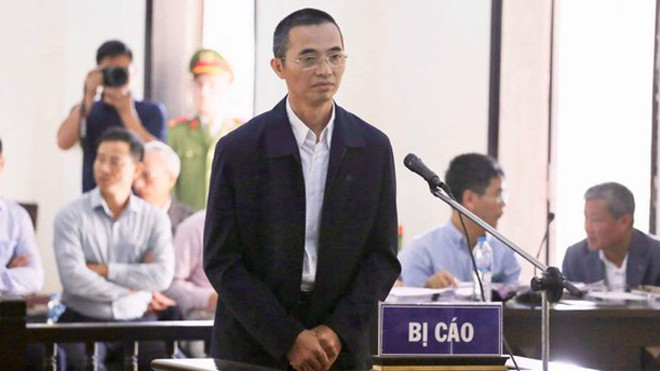 Cựu Chánh Tranh tra Bộ Thông tin và Truyền thông tại phiên toà.