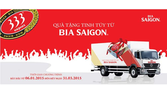 10.000 thùng bia 333 – món quà Tết từ Bia Sài Gòn