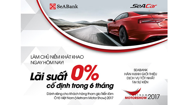  Seabank ưu đãi khách hàng tại triển lãm Vietnam Motorshow 2017 