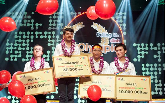 4 thí sinh xuất sắc của Đường lên đỉnh Olympia 14 nhận những suất học bổng từ nhà tài trợ LG