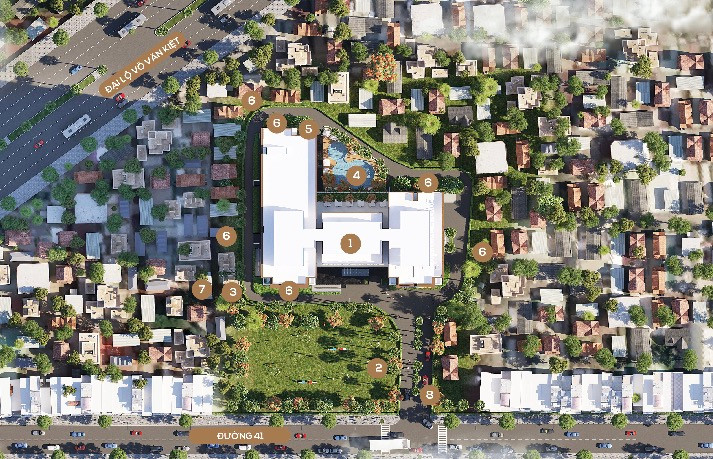 Tổng thể dự án nhìn từ trên cao