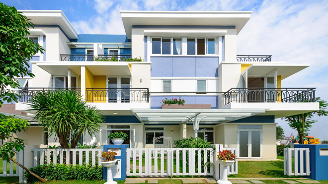 Một góc khu nhà đã hoàn thiện