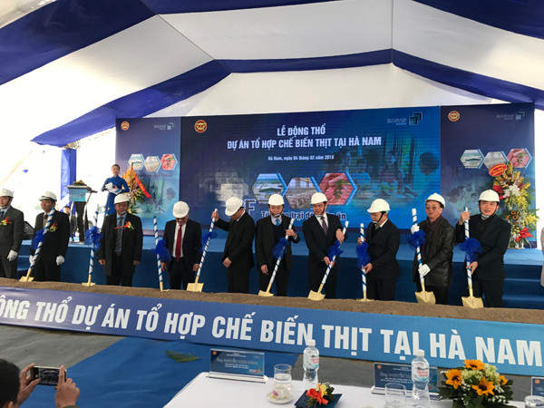 Masan khởi công tổ hợp chế biến thịt tại Hà Nam