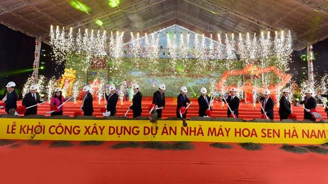 Tập đoàn Hoa Sen khởi công dự án 3.000 tỷ đồng tại Hà Nam