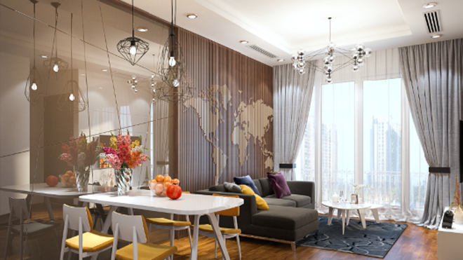 Phối cảnh căn hộ mẫu The Arcadia – Vinhomes Gardenia