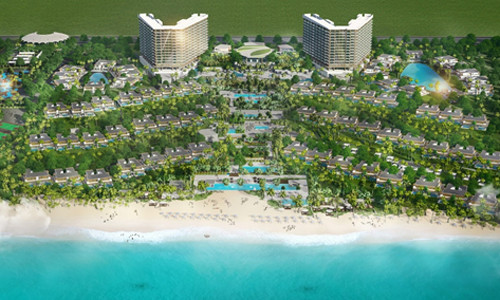 Hình render toàn cảnh Khu nghỉ dưỡng ALMA