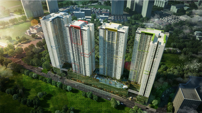 Phối cảnh tổng thể Khu căn hộ Seasons Avenue