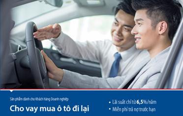 Doanh nghiệp vay mua ô tô lãi suất chỉ 6,5%/năm