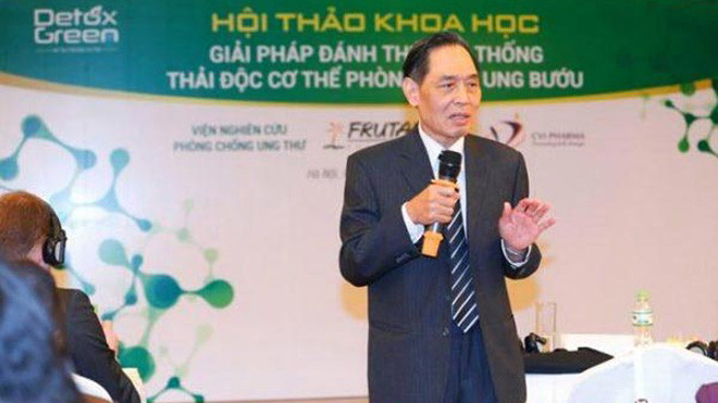 PGS.TS Nguyễn Bá Đức tại hội thảo Giải pháp đánh thức hệ thống thải độc cơ thể phòng ngừa ung bướu