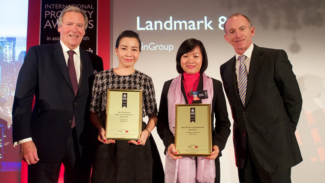 Vingroup đồng loạt được vinh danh “Tốt nhất thế giới” và “Tốt nhất Châu Á Thái Bình Dương” ở hai hạng mục “Tòa nhà cao tầng” và ‘Khu đô thị phức hợp”.