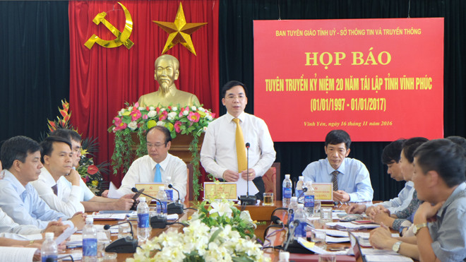 Tỉnh Vĩnh Phúc chào mừng 20 năm tái lập