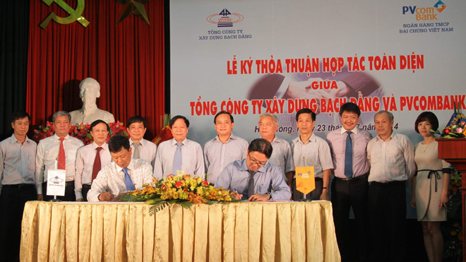 PVcomBank và TCty Xây dựng Bạch Đằng hợp tác toàn diện