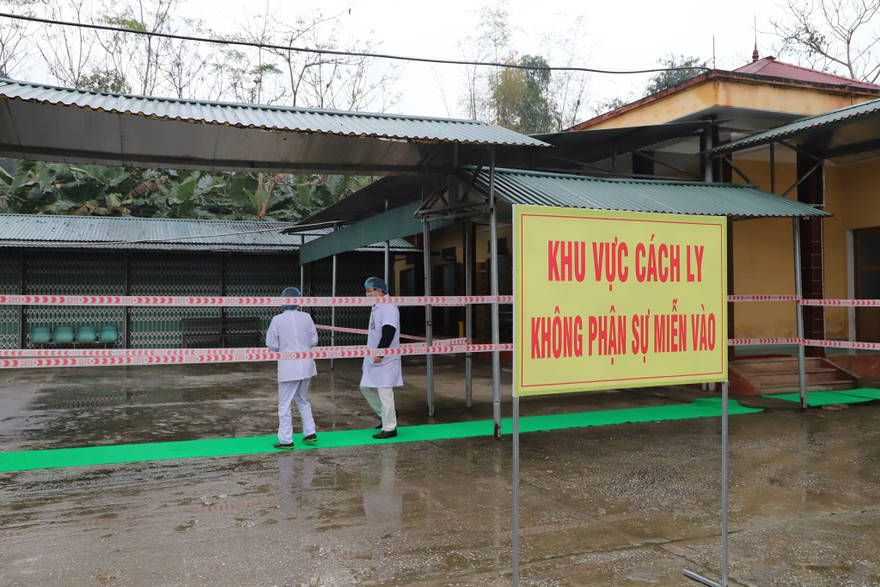 Khu vực cách ly các trường hợp đi từ vùng dịch tới địa bàn Yên Bái.