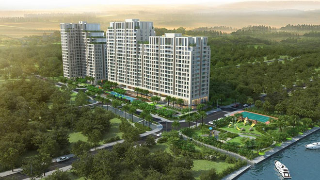Dự án khu căn hộ resort Opal Riverside sau khi hoàn thành