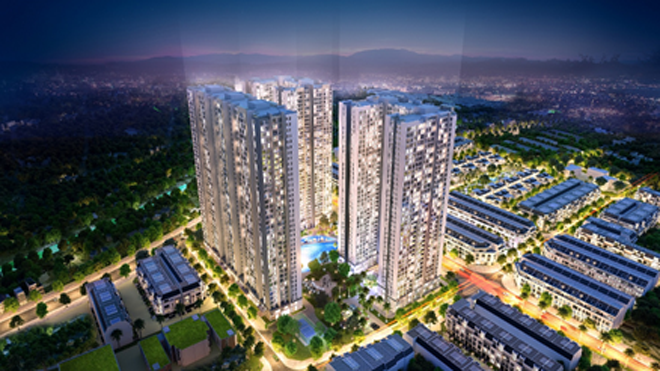 Ảnh phối cảnh khu căn hộ The Arcadia