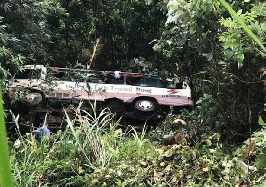 Trên xe chở theo 21 người đa số quê ở Thái Bình.