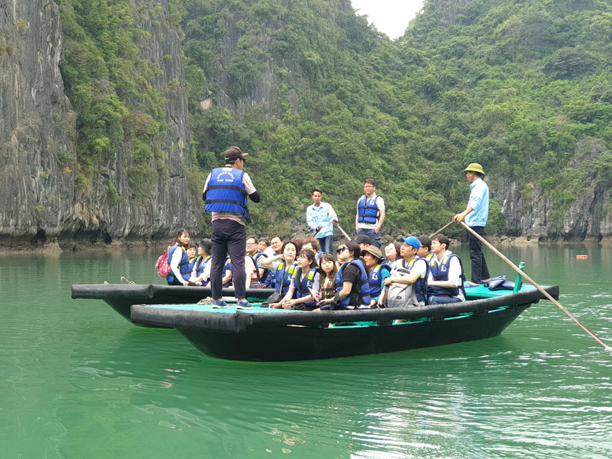 Thu hàng chục tỷ mỗi năm nhờ… chèo đò trên vịnh Hạ Long