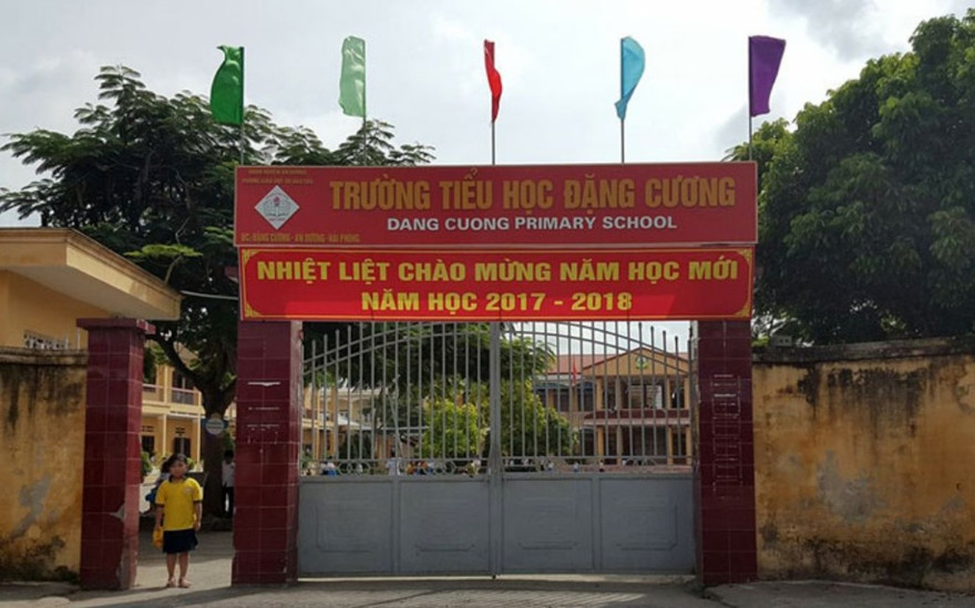 Trường Tiểu học Đặng Cương, nơi xảy ra sự việc