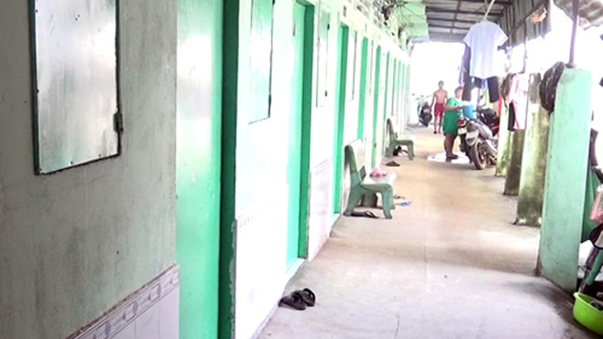 Khu dãy trọ xảy ra vụ án mạng. Ảnh: Nguyệt Triều.