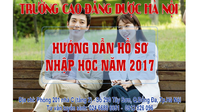 Trường Cao đẳng Dược Hà Nội hướng dẫn hồ sơ nhập học năm 2017