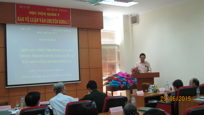 PGS.TS Đặng Văn Em trong buổi báo cáo kết quả nghiên cứu