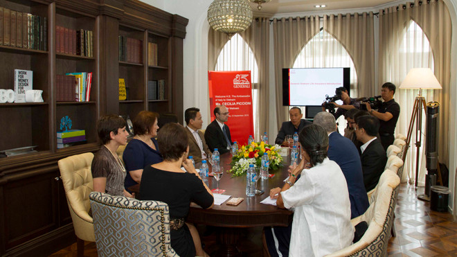Lãnh đạo Generali Việt Nam làm việc với Đoàn đại biểu Sứ quán Ý