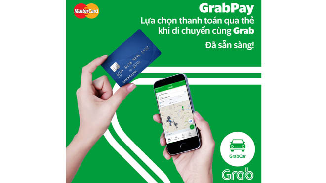 Grab cho thanh toán bằng thẻ thanh toán quốc tế