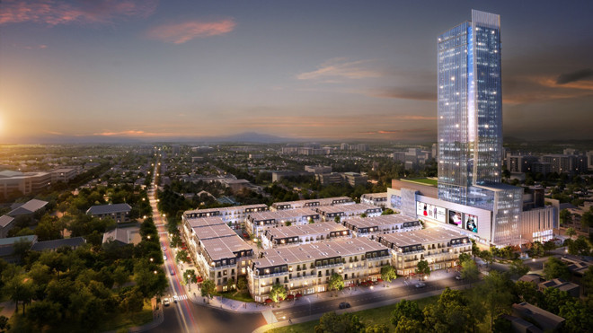 Phối cảnh tổng thể dự án Vincom Shophouse Thanh Hóa