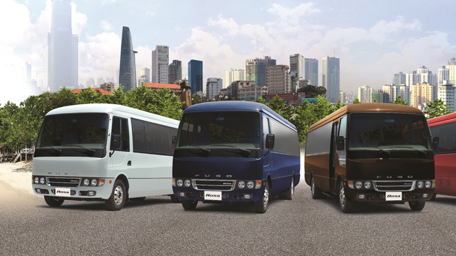 Xe khách FUSO ROSA đồng hành cùng HHVN 2016