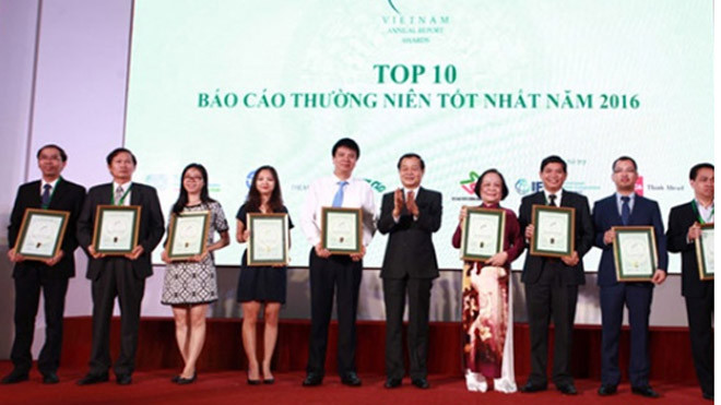 Top 10 báo cáo thường niên tốt nhất năm 2016 nhận giải thưởng