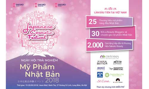 25 thương hiệu Mỹ phẩm Nhật hàng đầu quy tụ tại ngày hội mỹ phẩm Nhật 