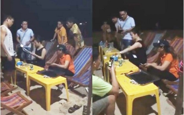 Nhóm thực khách bức xúc khi bị thu thêm 600.000 đồng tiền ghế ngồi sau khi ăn hải sản.