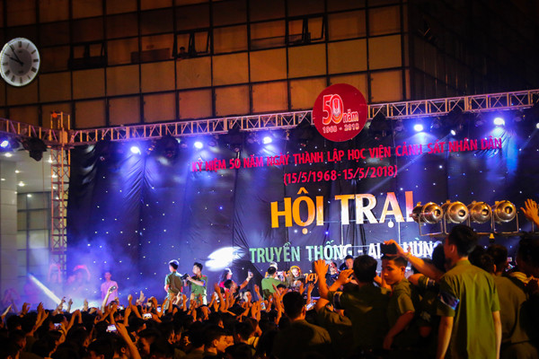 Sôi nổi hội trại truyền thống chào mừng học viện CSND tròn 50 tuổi