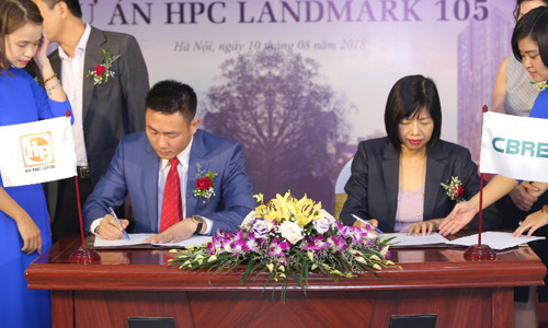 Lễ ký kết Hợp đồng giữa Hải Phát Thủ Đô và CBRE